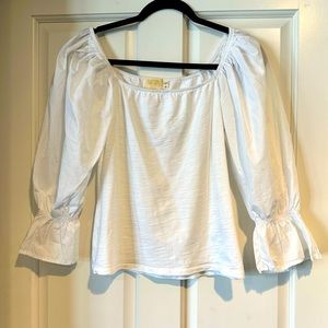 White long sleeve 100% cotton shirt, EUC